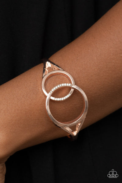 Paparazzi-Scope of Expertise - Rose Gold Bracelet
