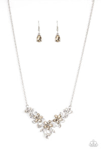 Paparazzi-Floral Fashion Show - Brown Necklace