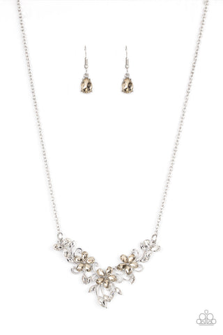 Paparazzi-Floral Fashion Show - Brown Necklace