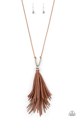 Paparazzi-A Clean Sweep - Brown Necklace