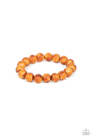 Paparazzi-Totally Timber Mill - Brown Bracelet
