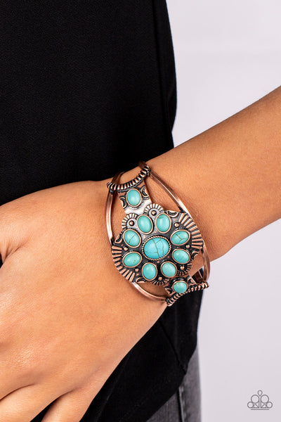 Paparazzi-Wistfully Western - Copper Bracelet