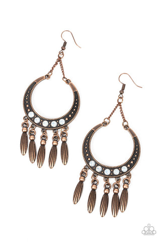 Paparazzi-Day to DAYDREAM - Copper Earring