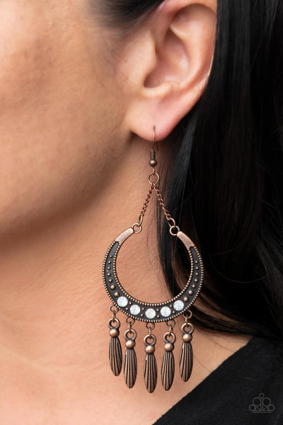 Paparazzi-Day to DAYDREAM - Copper Earring