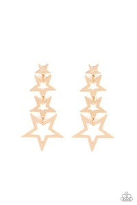 Paparazzi-Superstar Crescendo - Gold Earring
