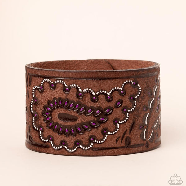 Paparazzi Paisley Pioneer - Purple Bracelet
