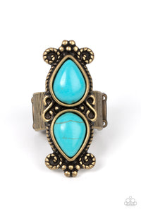 Paparazzi-Adobe Garden - Brass Ring