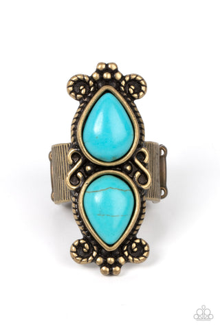 Paparazzi-Adobe Garden - Brass Ring