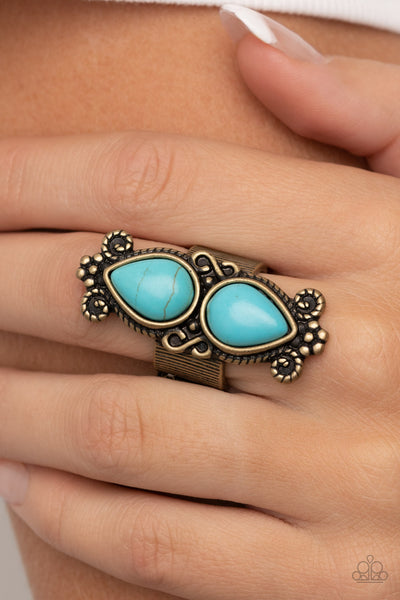 Paparazzi-Adobe Garden - Brass Ring