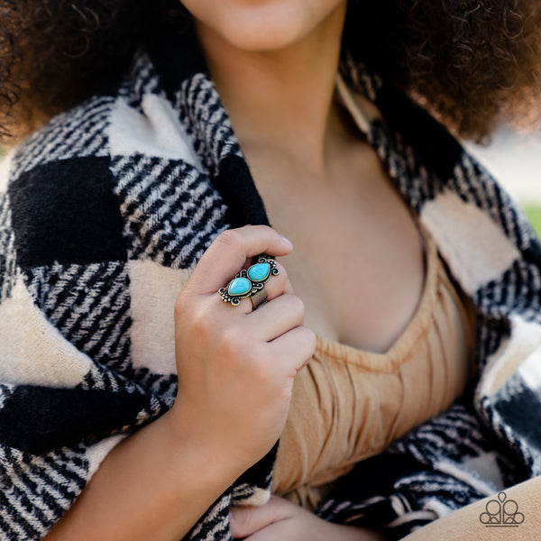 Paparazzi-Adobe Garden - Brass Ring