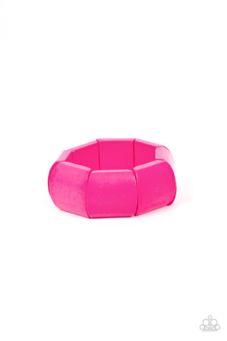 Paparazzi-Coconut Cove - Pink Bracelet