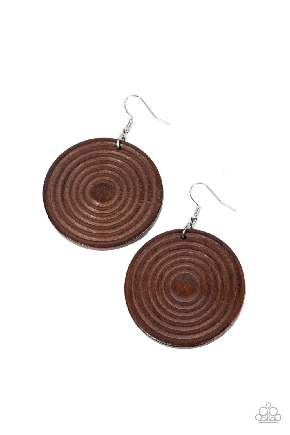 Paparazzi-Caribbean Cymbal - Brown Earring
