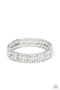 Paparazzi-Generational Glimmer - White Bracelet