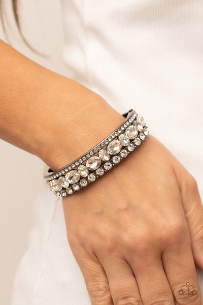 Paparazzi-Mega Megawatt - Black Bracelet