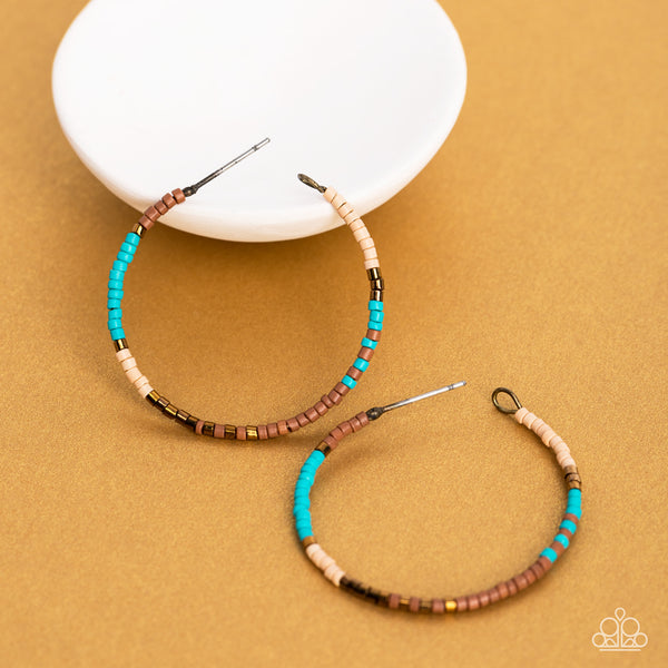 Paparazzi-Joshua Tree Tourist - Brass Earring