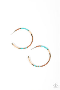 Paparazzi-Joshua Tree Tourist - Brass Earring