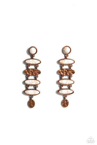 Paparazzi-Rustic Reverie - Copper Earring