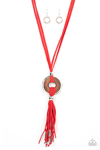 Paparazzi-ARTISANS and Crafts - Red Necklace