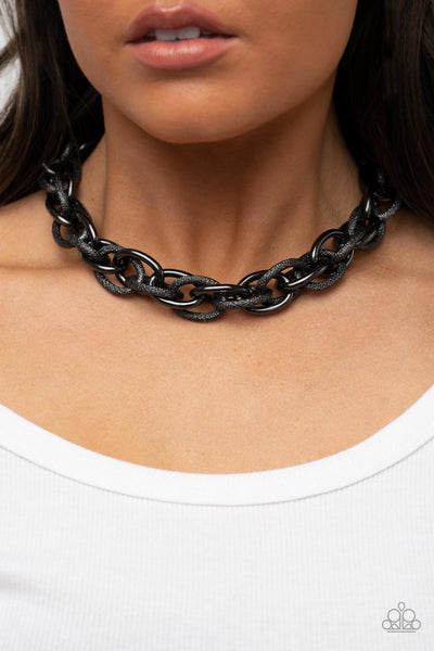 Paparazzi-License to Chill - Black Necklace