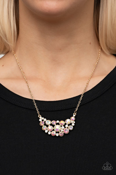 Paparazzi-Effervescently Divine - Gold Necklace