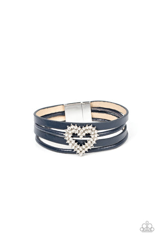 Paparazzi-Wildly in Love - Blue Bracelet