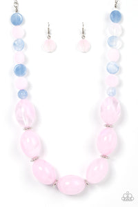 Paparazzi-Belle of the Beach - Pink Necklace