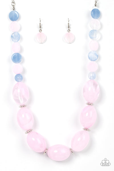 Paparazzi-Belle of the Beach - Pink Necklace