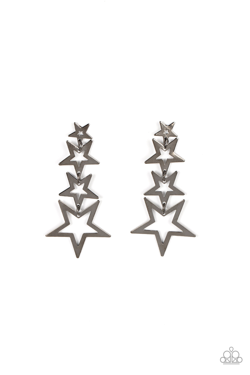 Paparazzi-Superstar Crescendo - Black Earring