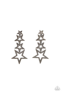 Paparazzi-Superstar Crescendo - Black Earring
