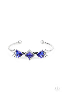 Paparazzi-Strategic Sparkle - Blue Bracelet