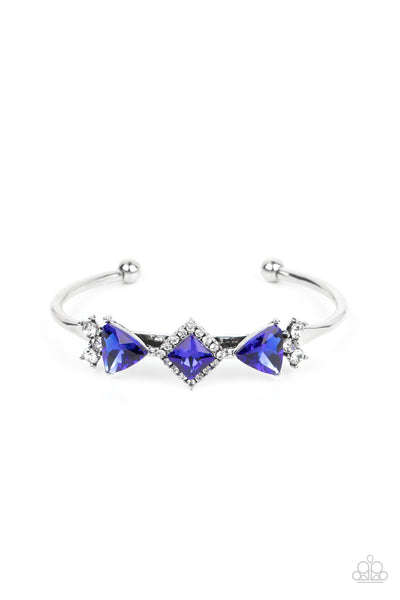 Paparazzi-Strategic Sparkle - Blue Bracelet