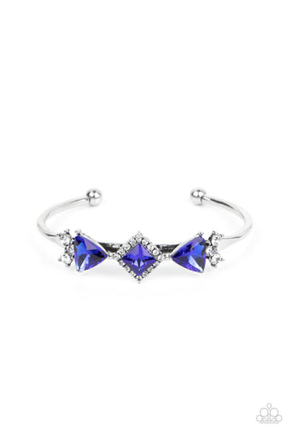 Paparazzi-Strategic Sparkle - Blue Bracelet