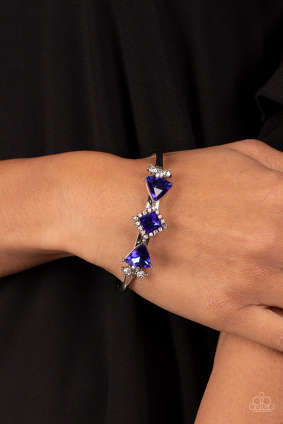 Paparazzi-Strategic Sparkle - Blue Bracelet