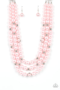 Paparazzi-Needs No Introduction - Pink Necklace