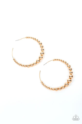Paparazzi-Show Off Your Curves - Gold Earring