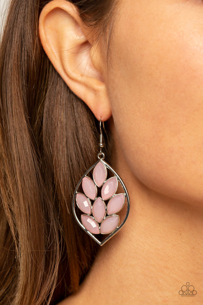 Paparazzi-Glacial Glades - Pink Earring