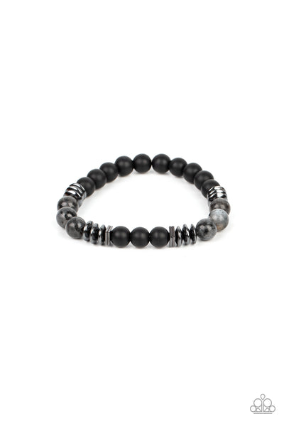 Paparazzi-Urban Therapy - Black Bracelet