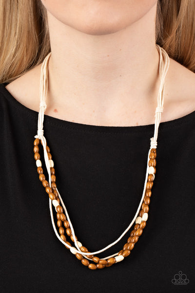 Paparazzi-Summer Odyssey - White Necklace