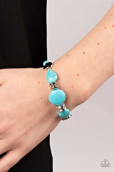 Paparazzi-Mesa Vista - Blue Bracelet