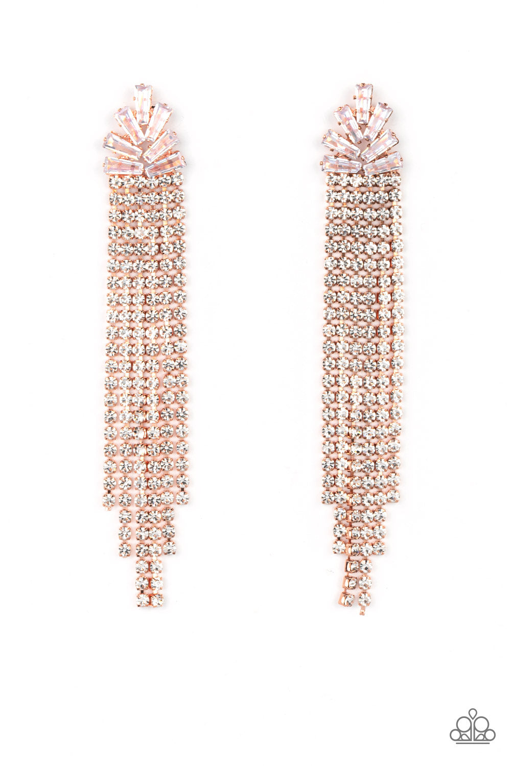Paparazzi-Overnight Sensation - Copper Earring