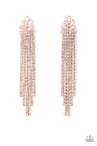 Paparazzi-Overnight Sensation - Copper Earring
