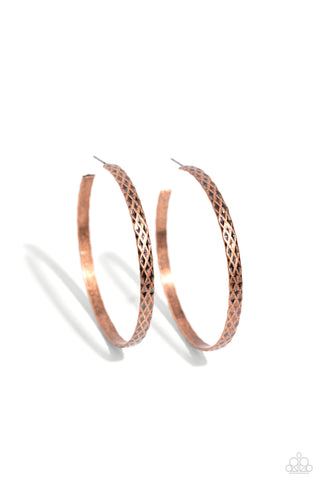 Paparazzi-HOOP-De-Do - Copper Earring