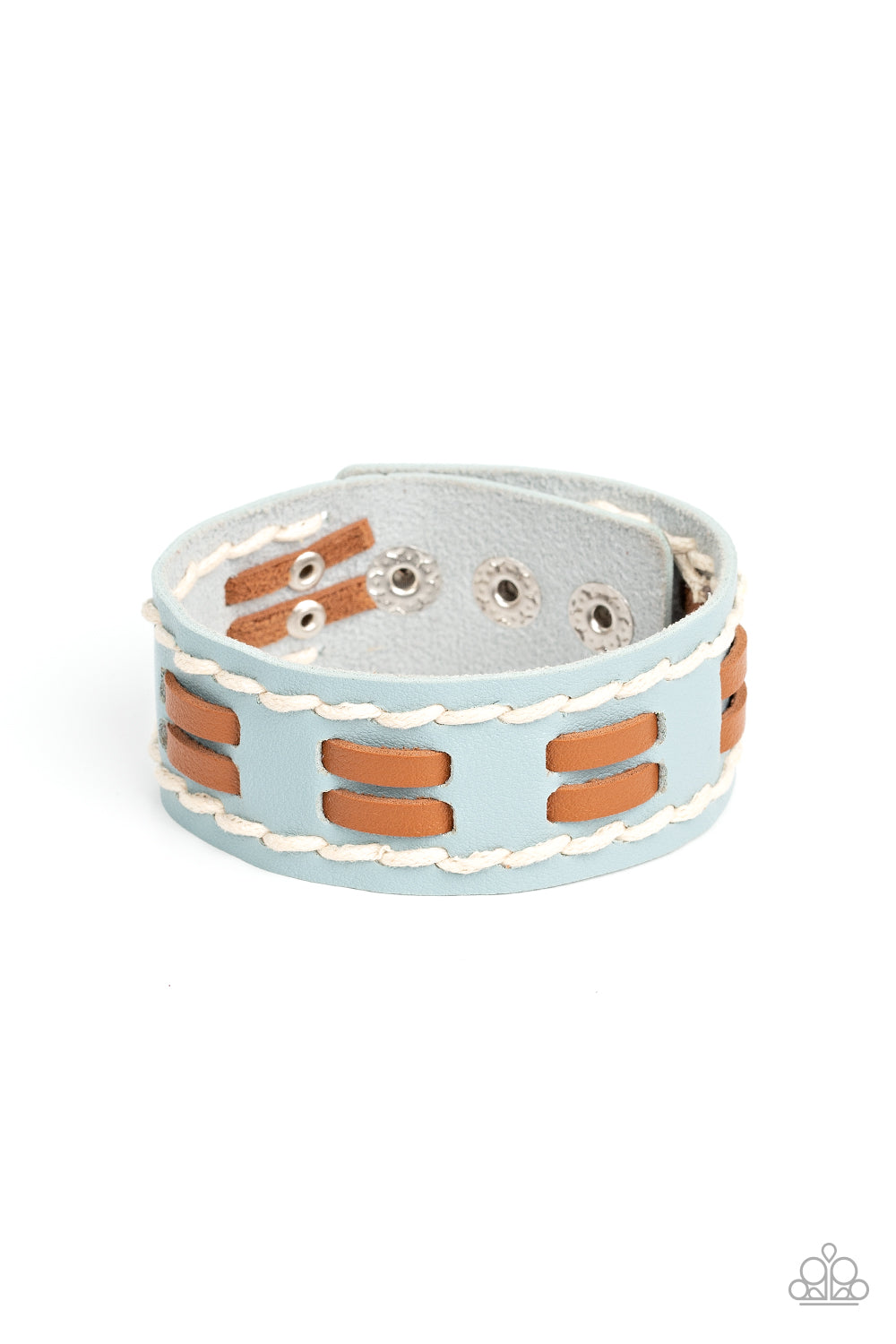 Paparazzi-In the FRONTIER Running - Blue Bracelet