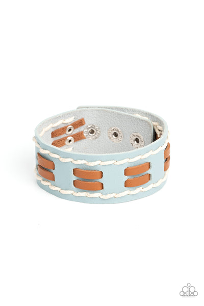 Paparazzi-In the FRONTIER Running - Blue Bracelet