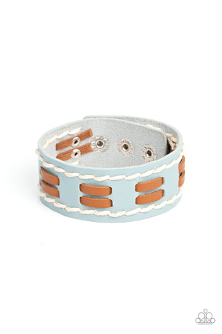 Paparazzi-In the FRONTIER Running - Blue Bracelet