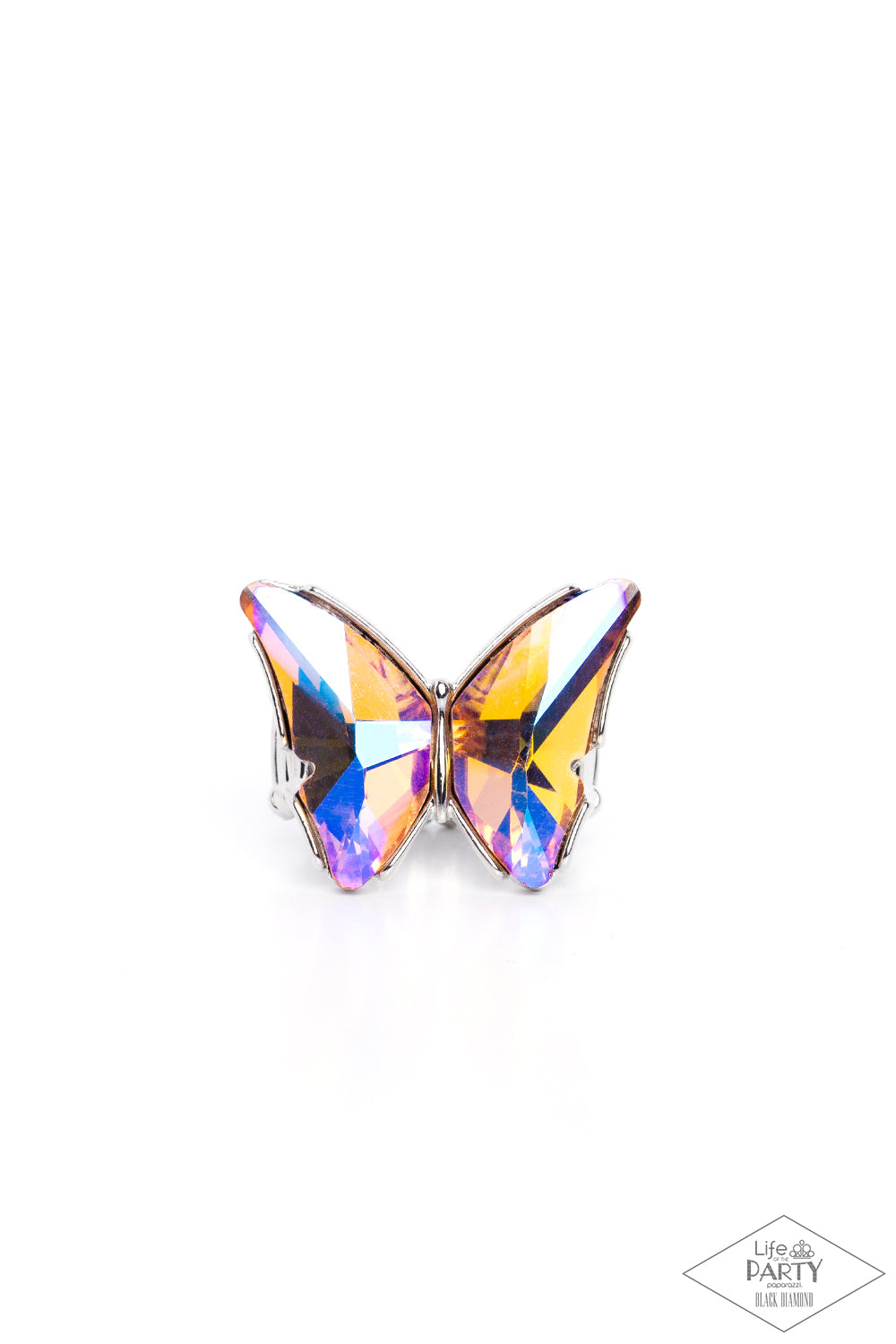Paparazzi-Fluorescent Flutter - Orange Ring