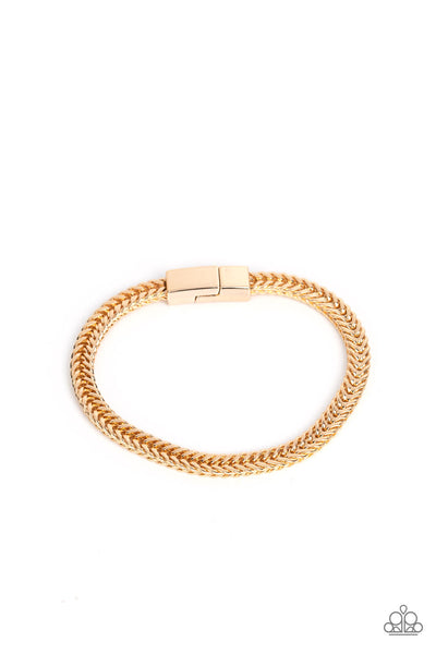 Paparazzi-City Crusader - Gold Bracelet