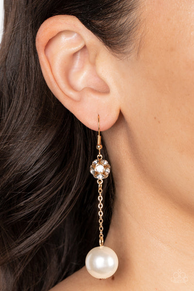 Paparazzi-Nautical Nostalgia - Gold Earring