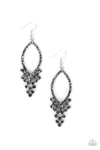 Paparazzi-GLOWING off the Deep End - Silver Earring