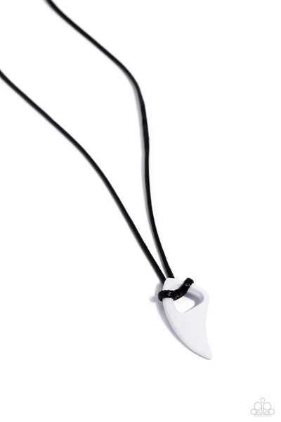 Paparazzi-Summer Shark - White Necklace